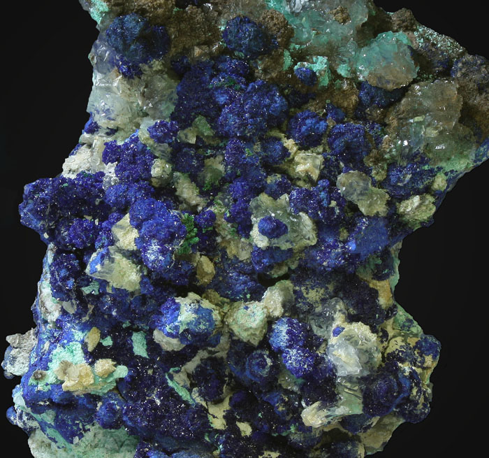 Azurite Calcite & Conichalcite