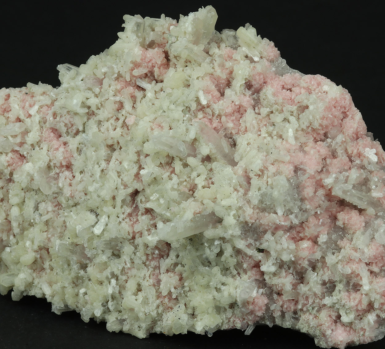 Rhodochrosite Stilbite & Quartz