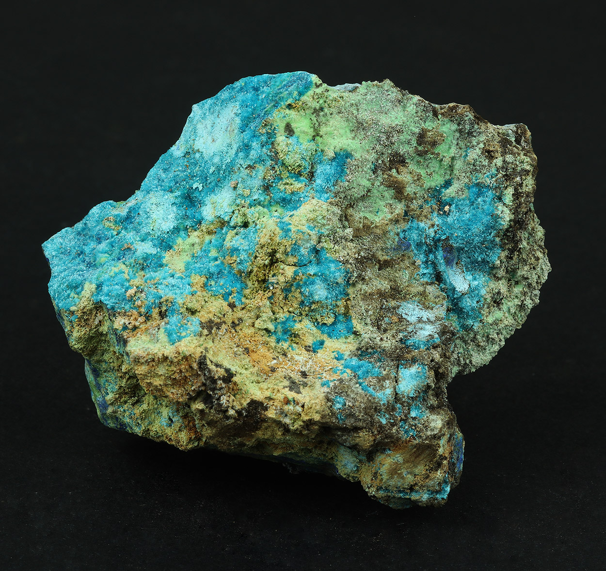 Serpierite Zálesíite Zincowoodwardite Azurite & Zincolivenite