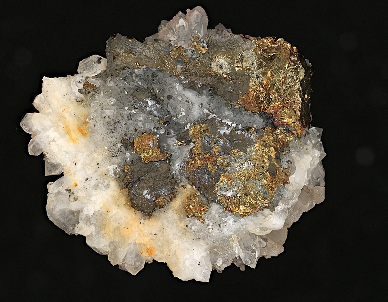 Pyromorphite Quartz & Chalcopyrite