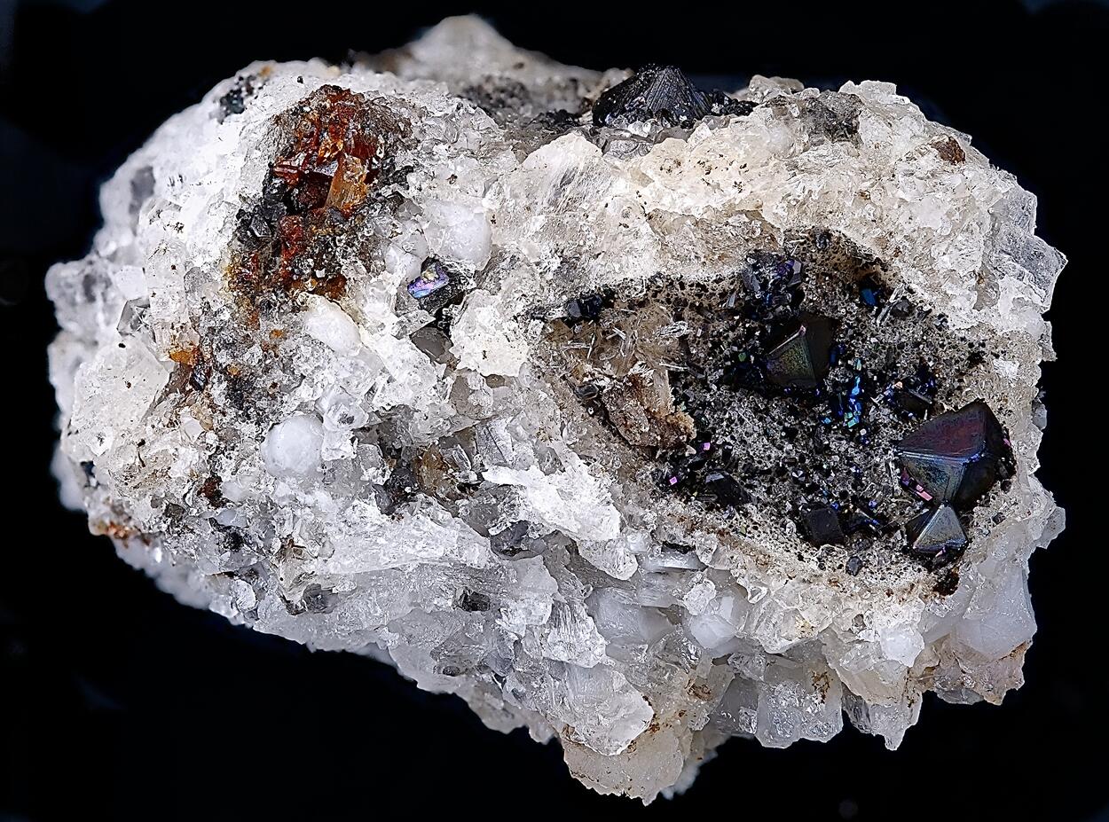 Fluorite Magnetite Nosean & Pyroxene Group