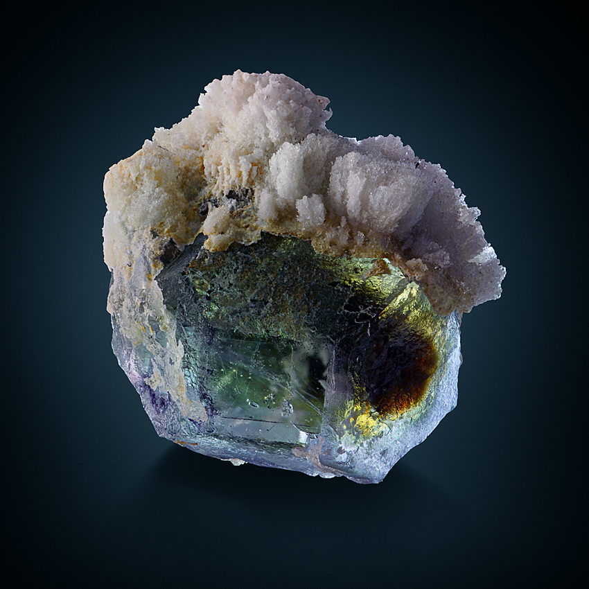 Fluorite With Opal Var Hyalite