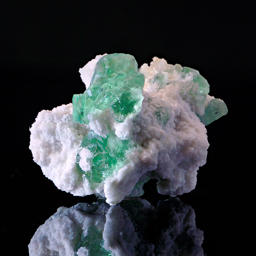 Fluorite On Microcline