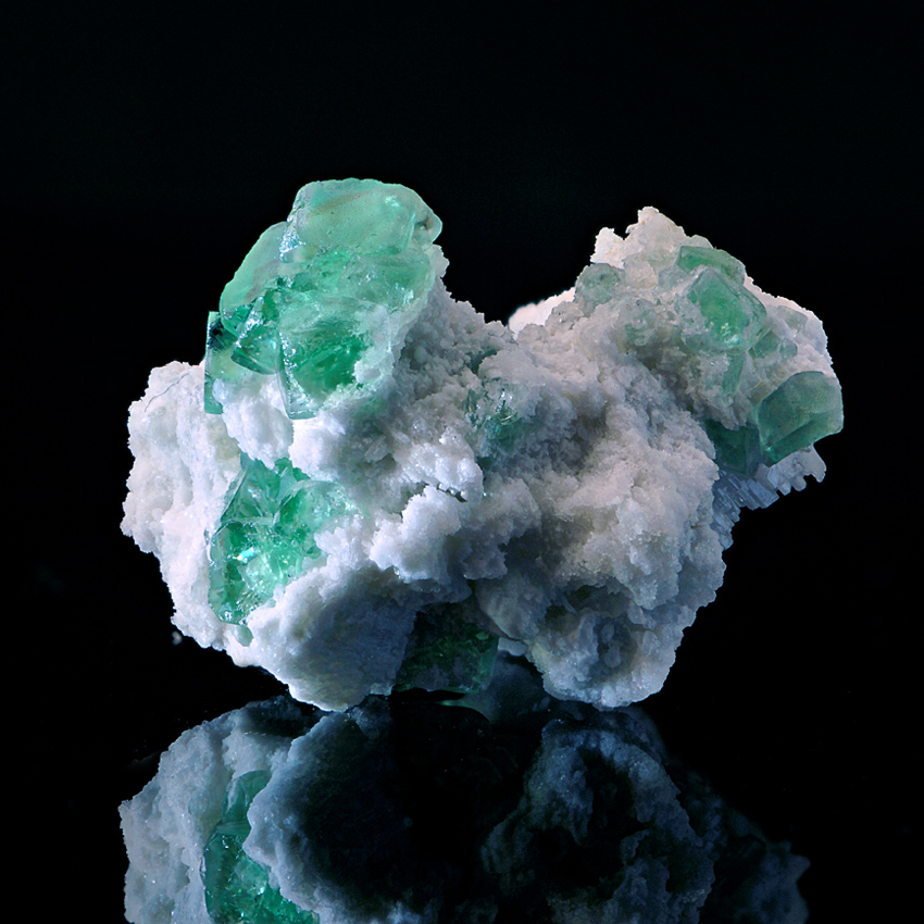 Fluorite On Microcline