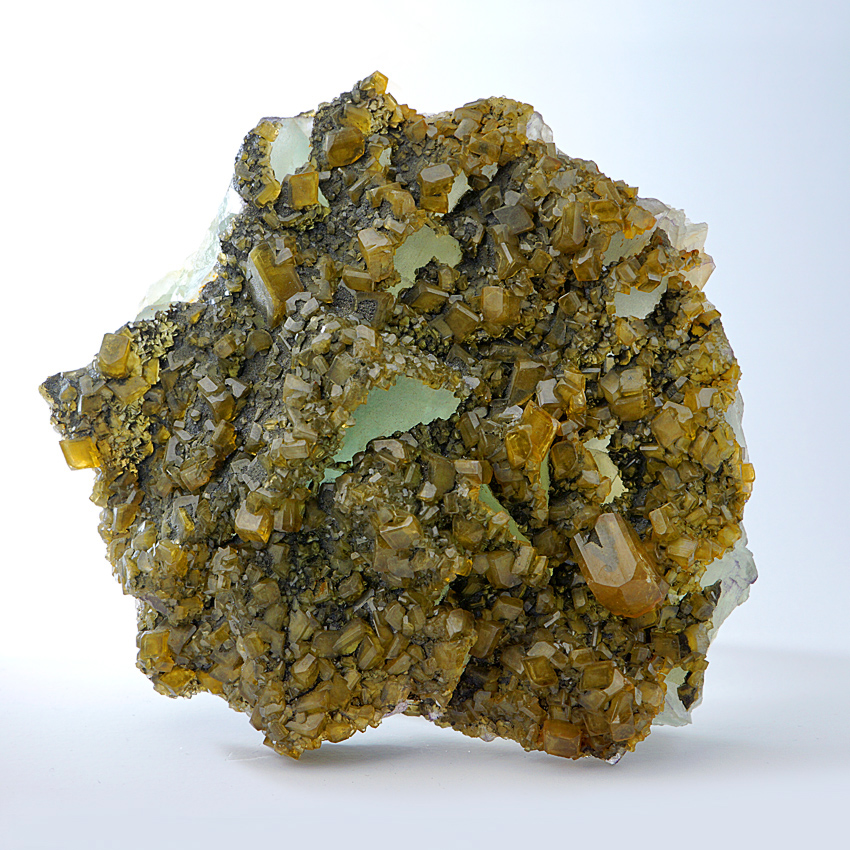 Baryte On Fluorite