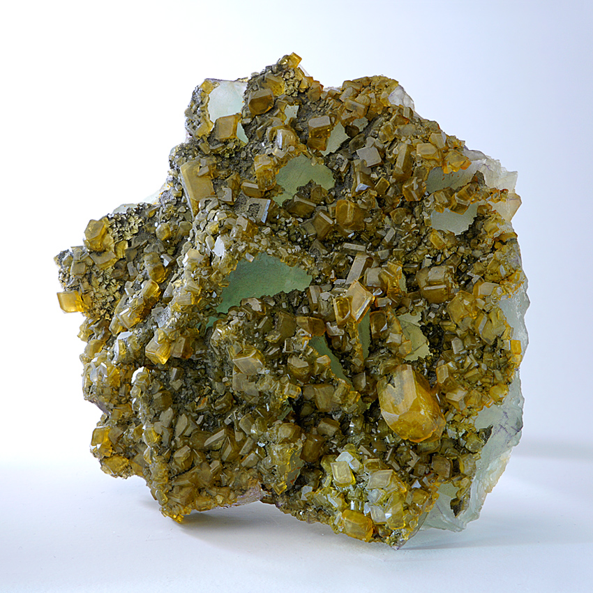 Baryte On Fluorite