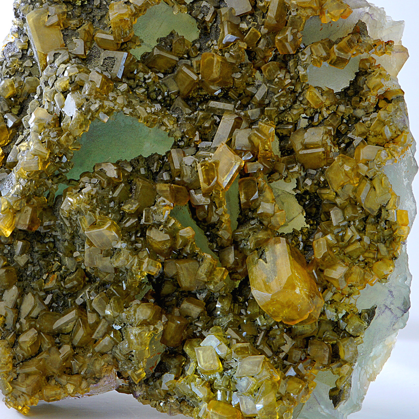 Baryte On Fluorite