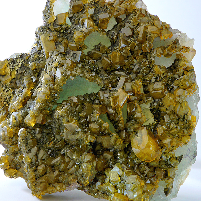 Baryte On Fluorite