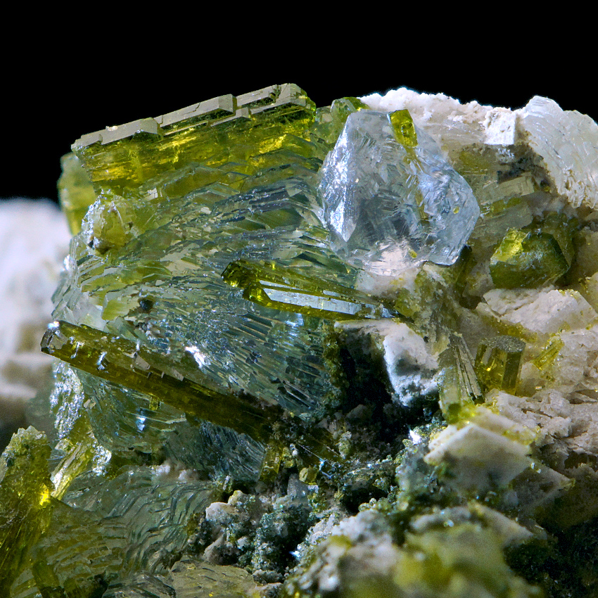 Fluorite Epidote & Prehnite