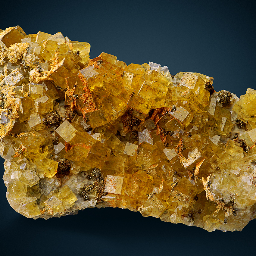 Fluorite & Dolomite Sphalerite Chalcopyrite