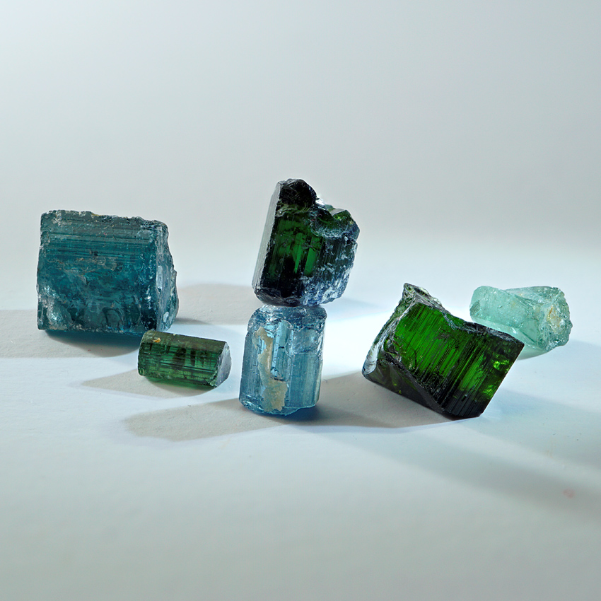 Tourmaline Var Indicolite & Verdelite