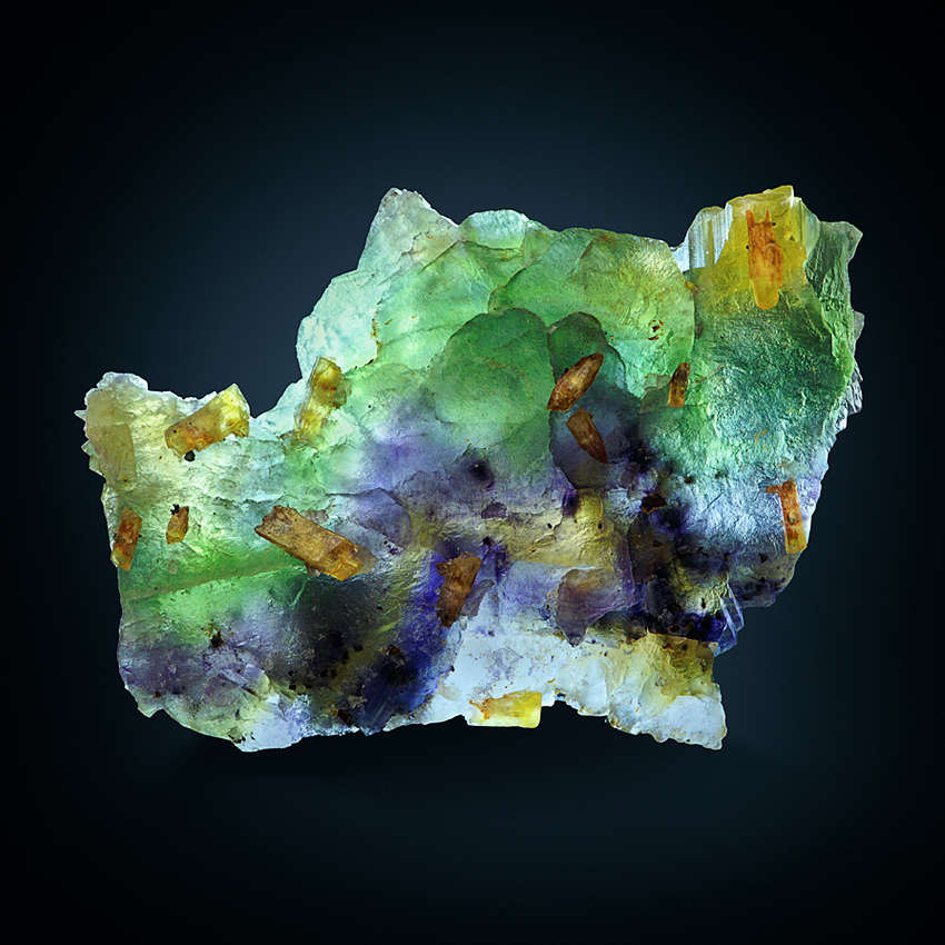 Baryte On Fluorite