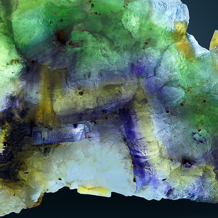 Baryte On Fluorite