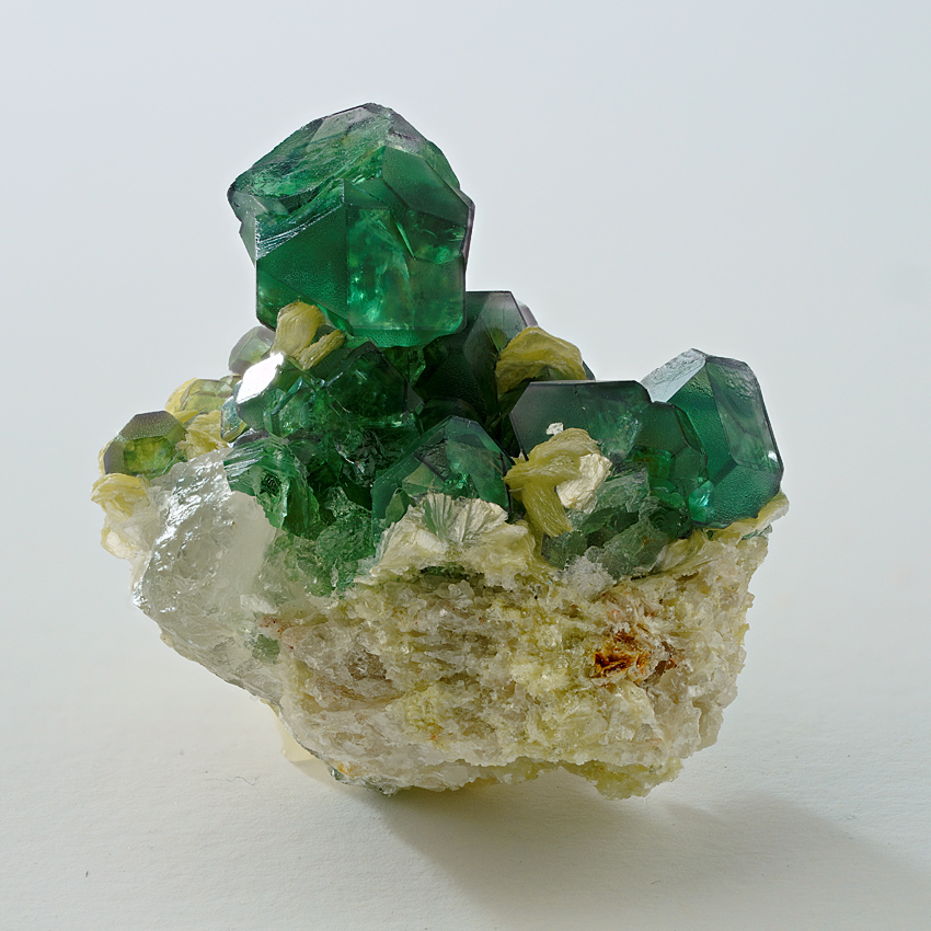 Fluorite On Muscovite