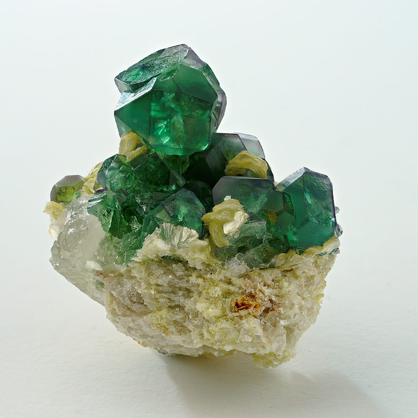 Fluorite On Muscovite