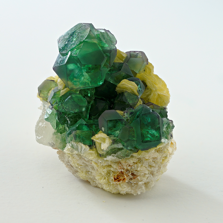 Fluorite On Muscovite