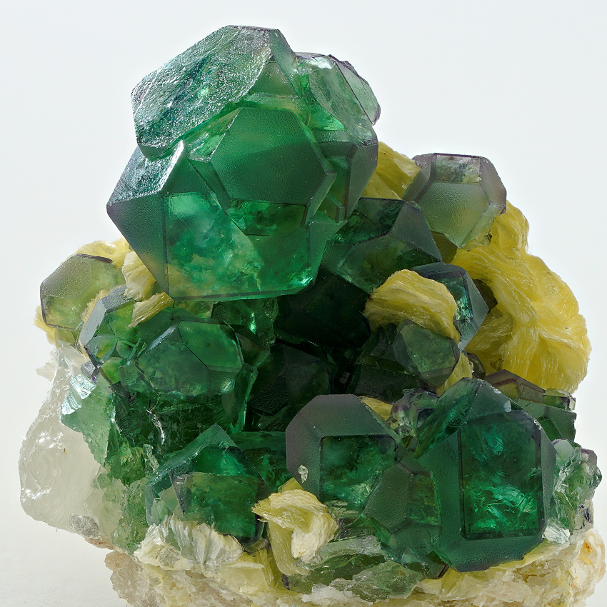 Fluorite On Muscovite