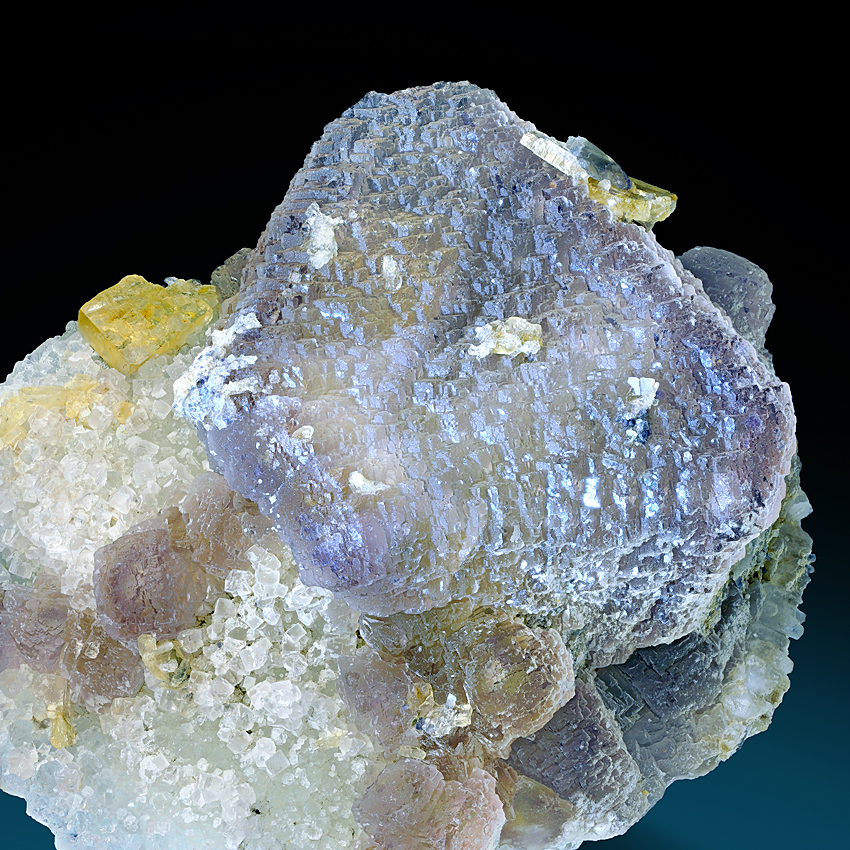 Fluorite & Baryte On Quartz