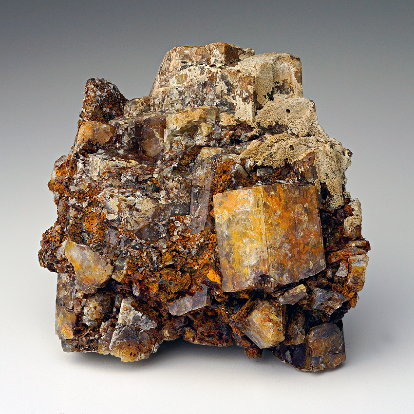 Beryl Var Goshenite & Limonite