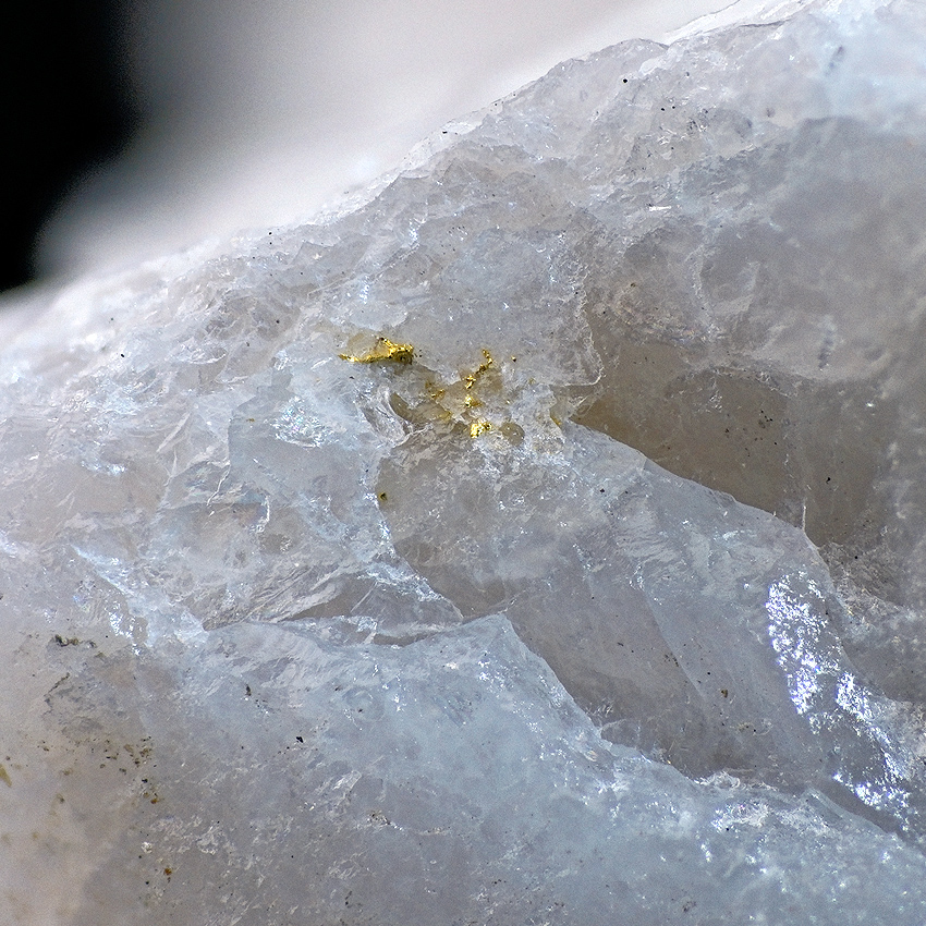 Native Gold In Quartz