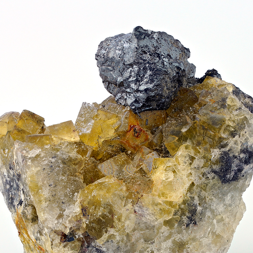 Acanthite On Fluorite