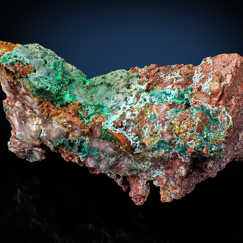 Malachite Pyromorphite & Chrysocolla