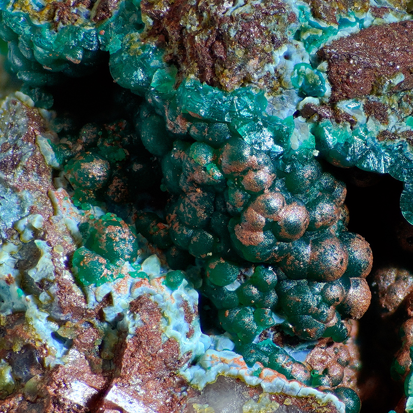Malachite Pyromorphite & Chrysocolla
