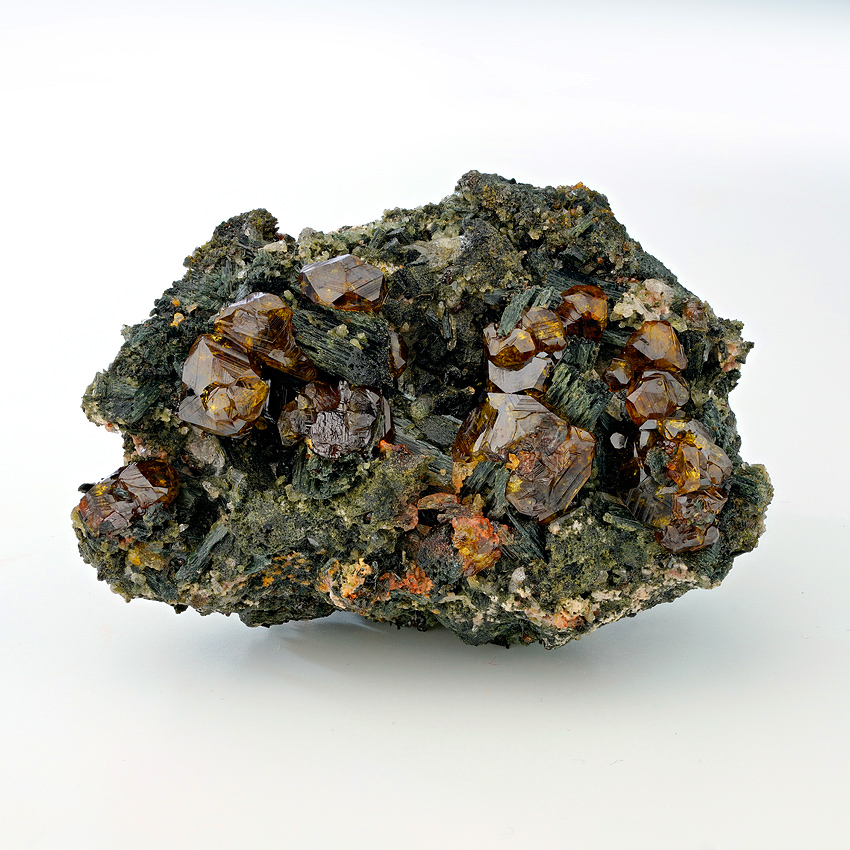 Andradite On Actinolite