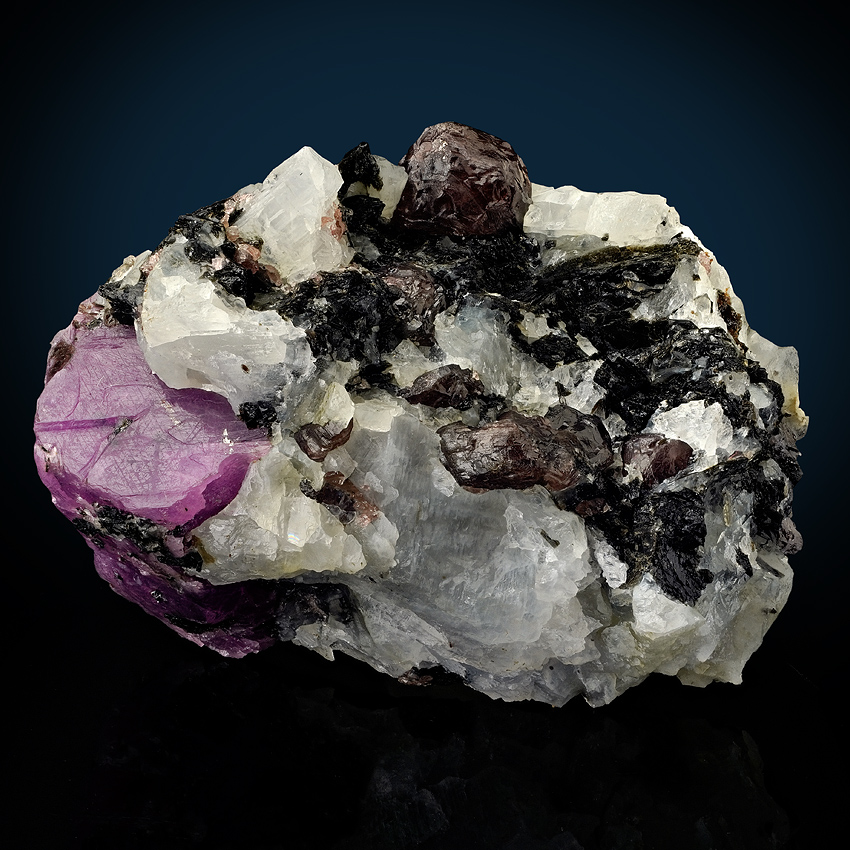 Corundum Var Ruby & Almandine