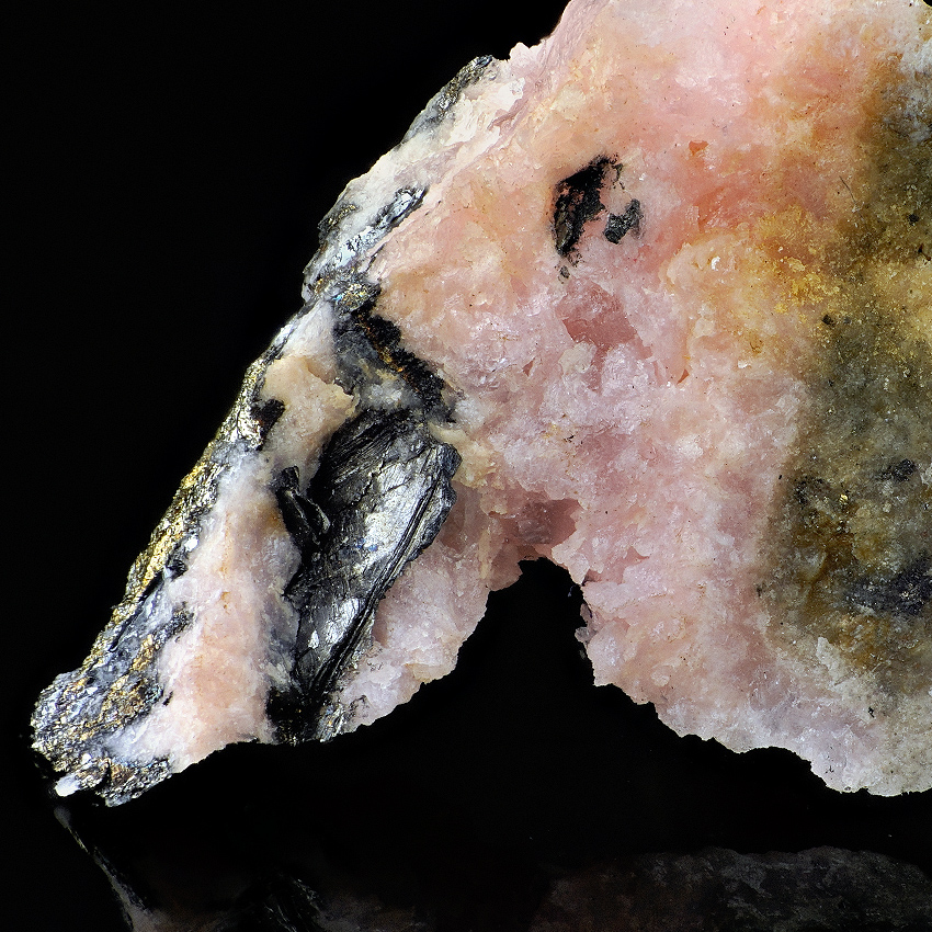 Nagyágite & Rhodochrosite