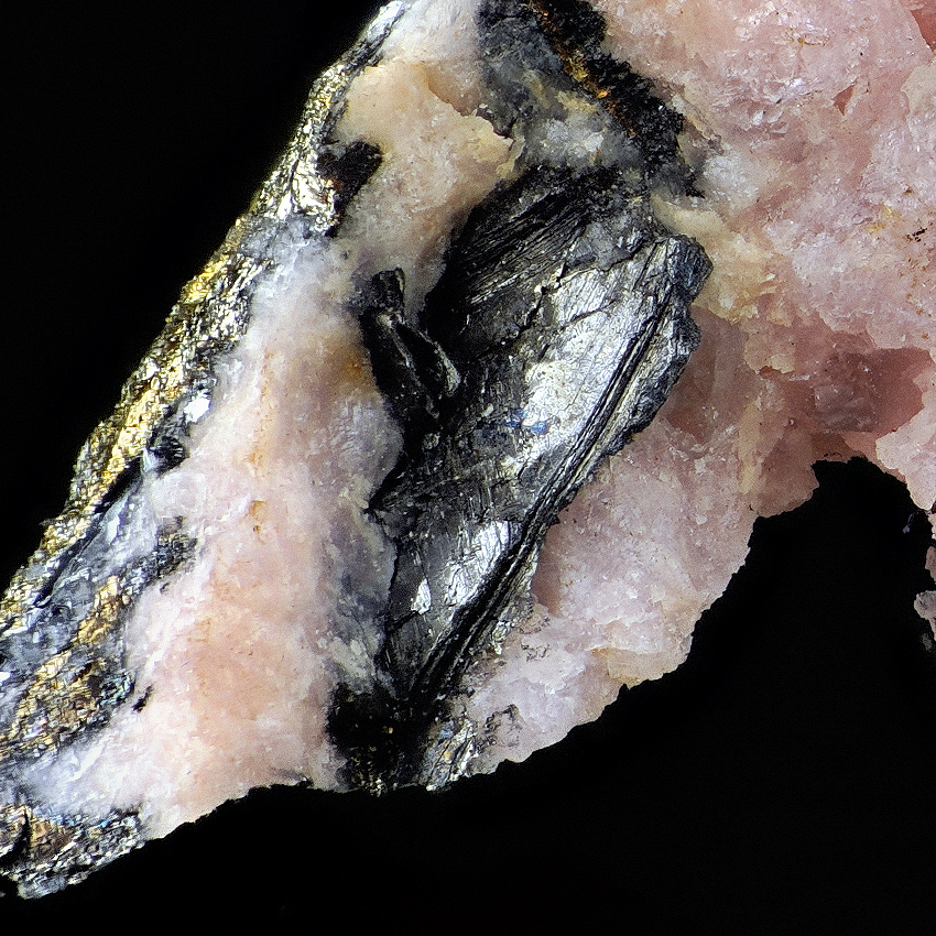 Nagyágite & Rhodochrosite