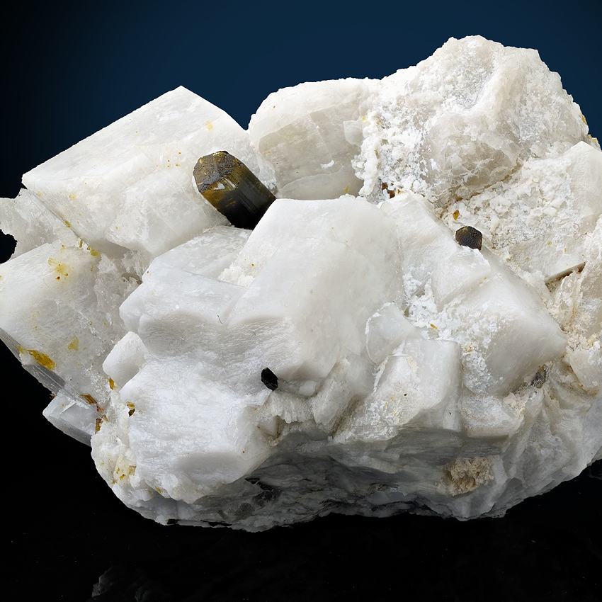 Elbaite On Microcline