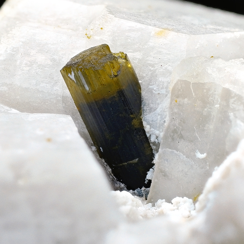 Elbaite On Microcline