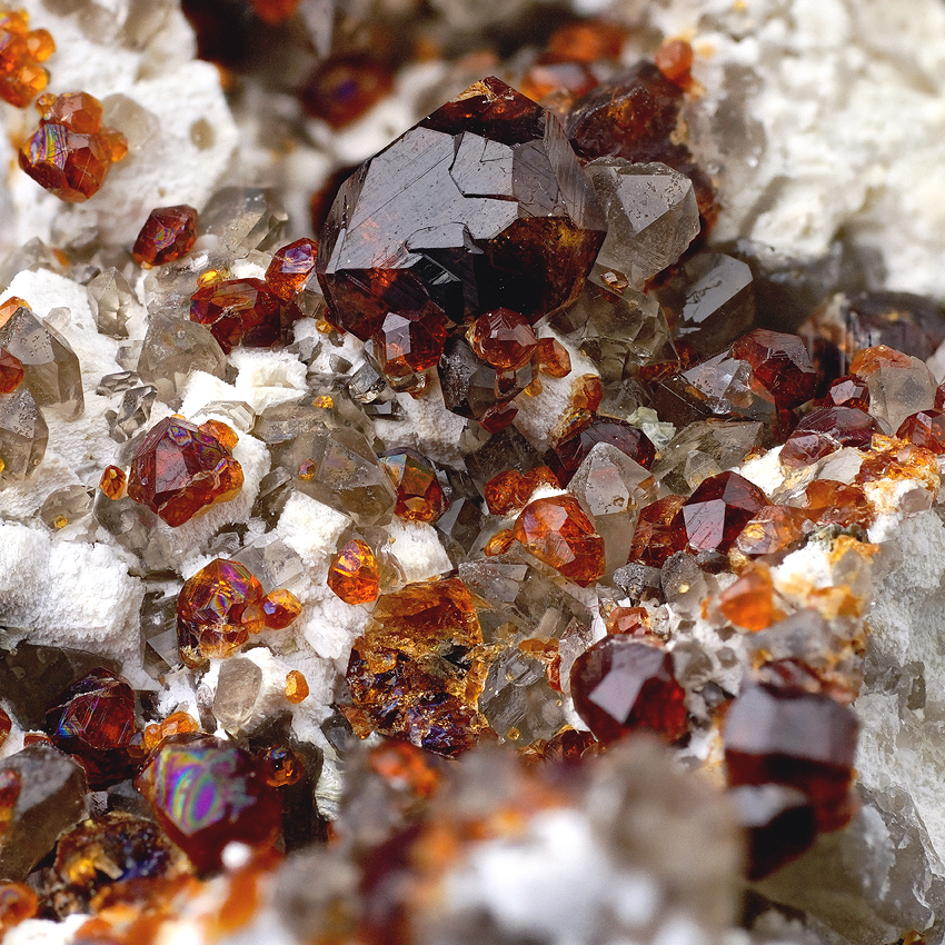 Spessartine & Smoky Quartz