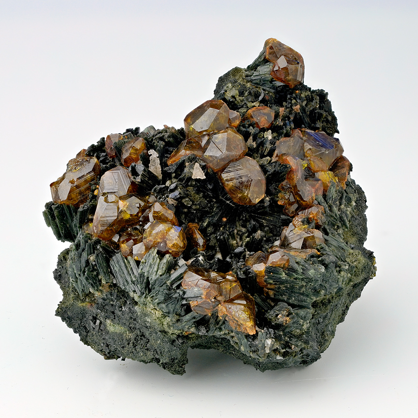 Andradite On Actinolite