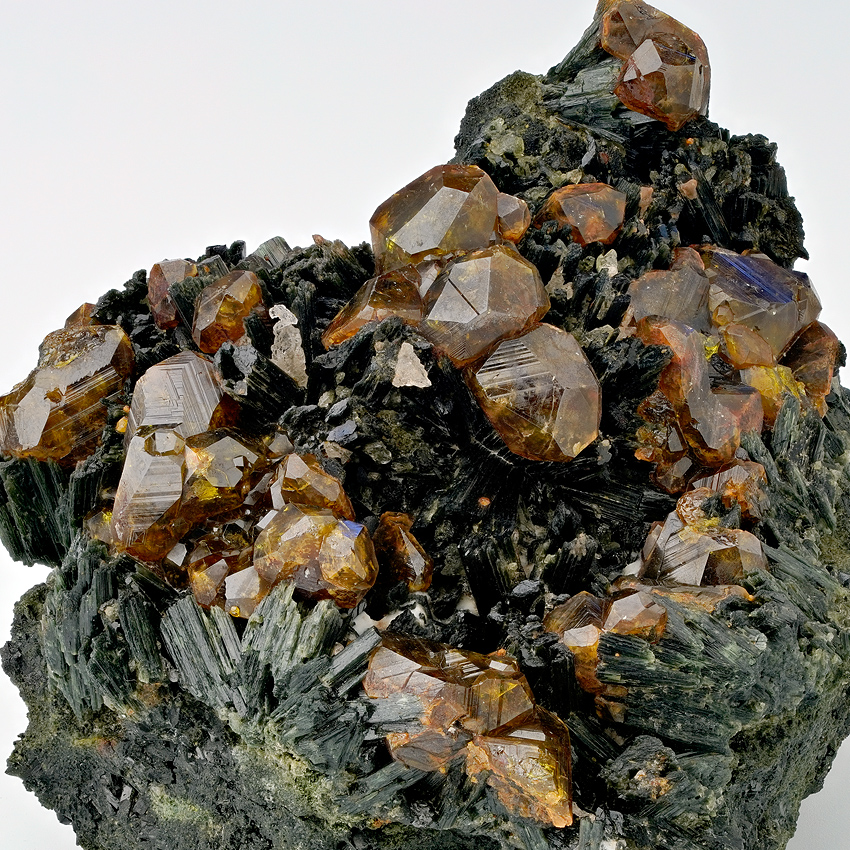 Andradite On Actinolite