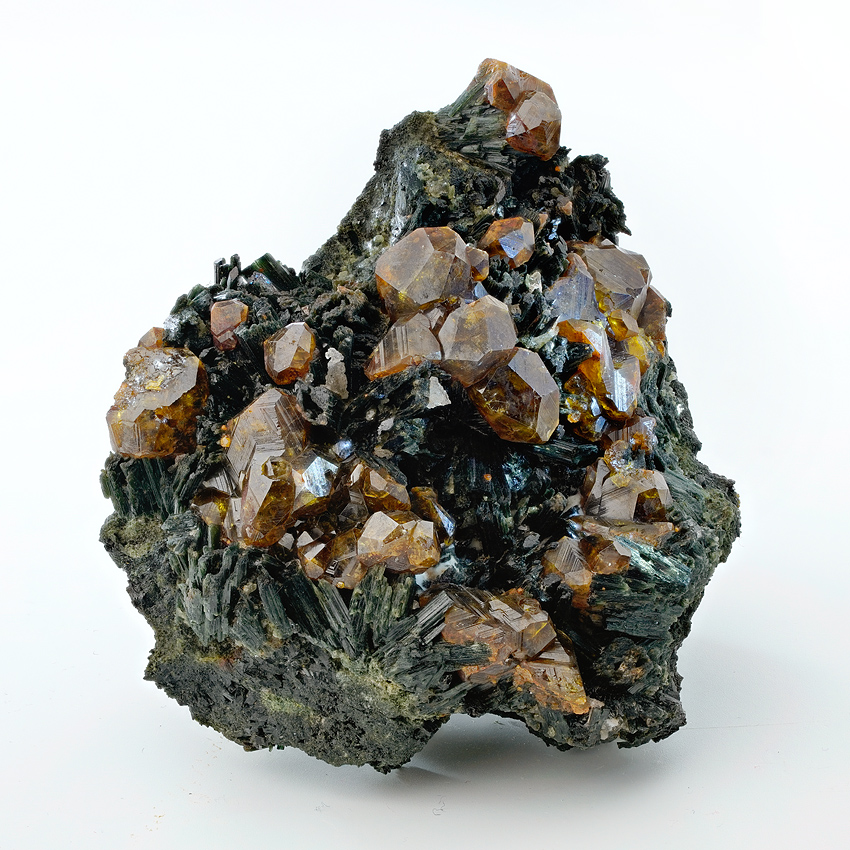 Andradite On Actinolite