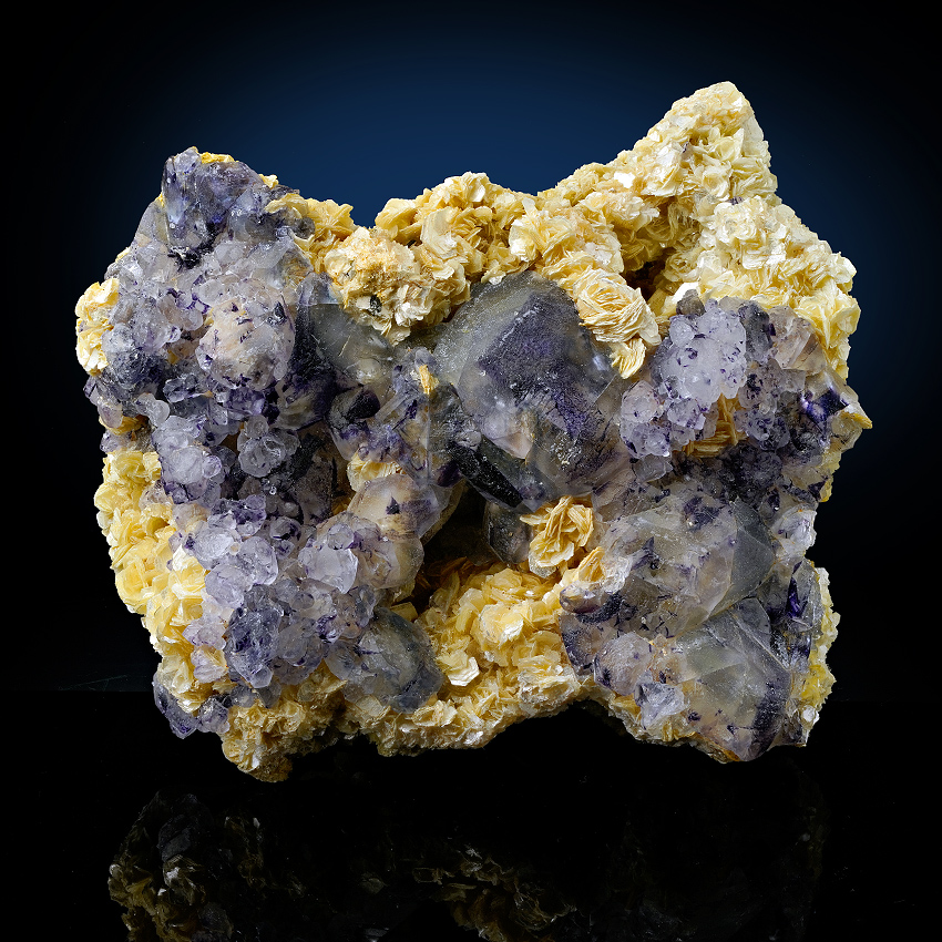 Fluorite On Muscovite