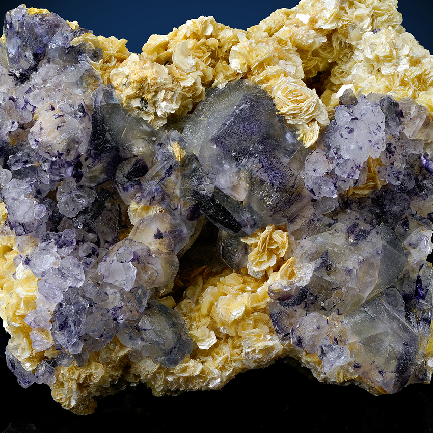 Fluorite On Muscovite