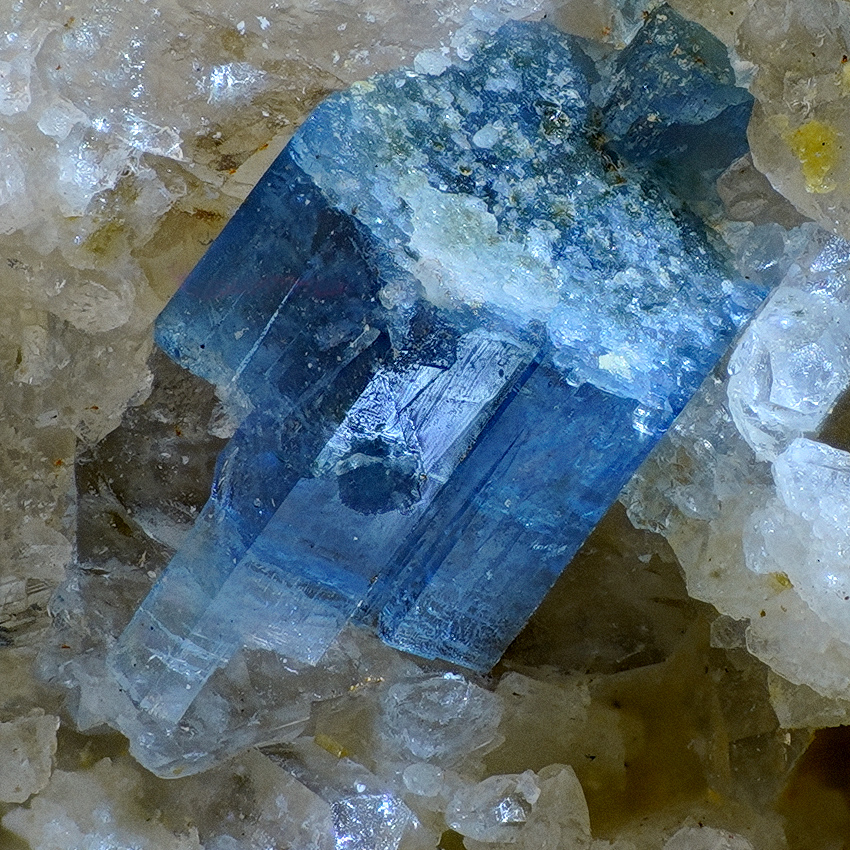 Bazzite On Rock Crystal