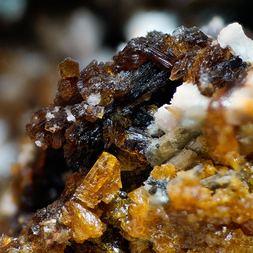 Fluorcalcioroméite & Pyrophanite