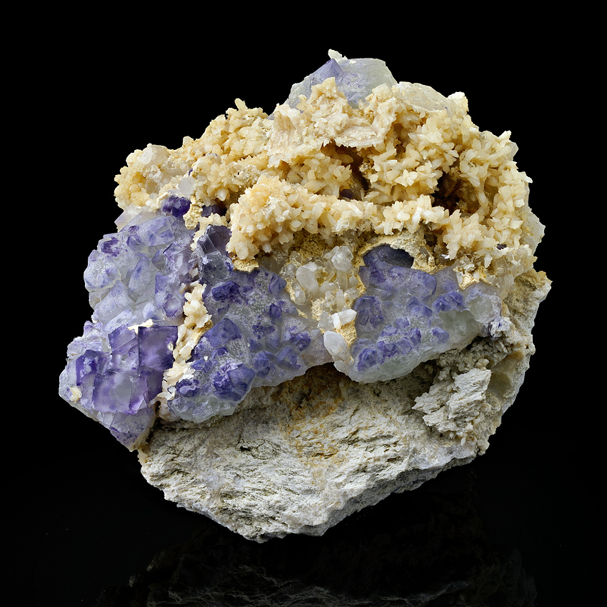 Fluorite & Stilbite