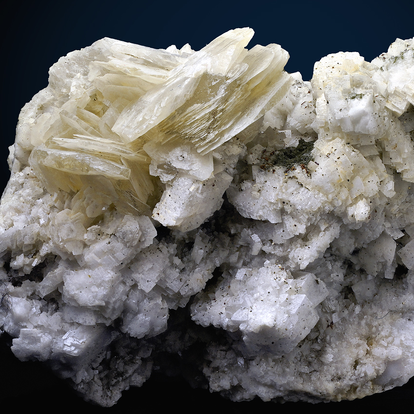 Calcite Pyrite On Adularia