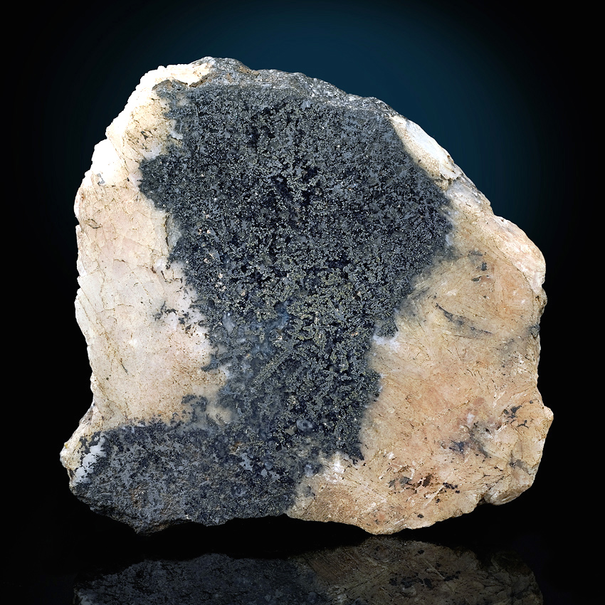 Native Silver In Quartz Baryte