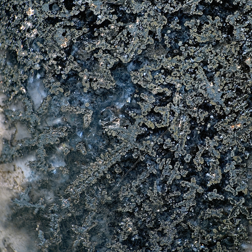 Native Silver In Quartz Baryte