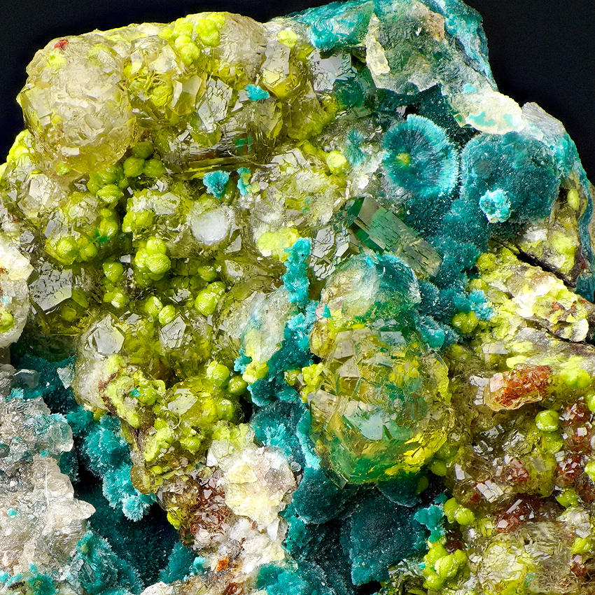 Willemite Duftite & Malachite