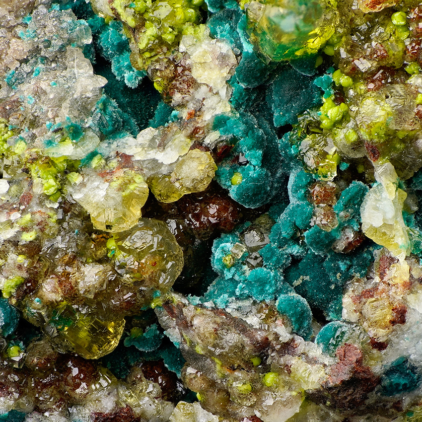 Willemite Duftite & Malachite