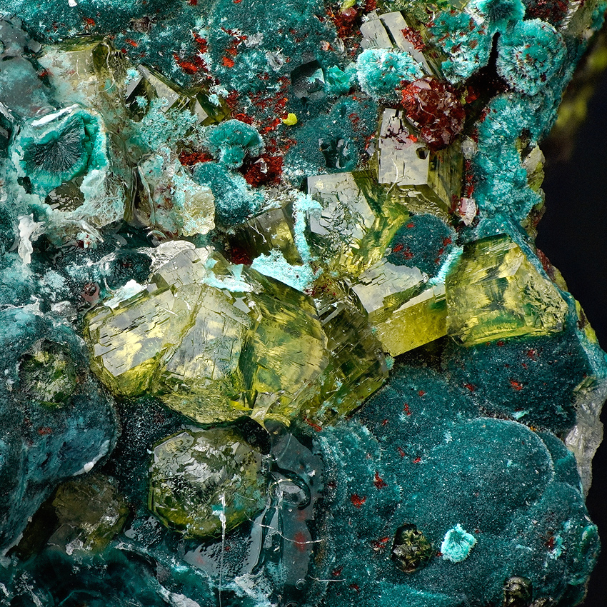 Willemite Duftite & Malachite