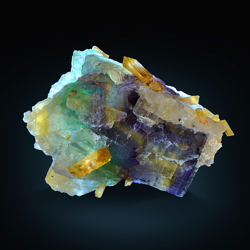 Baryte On Fluorite
