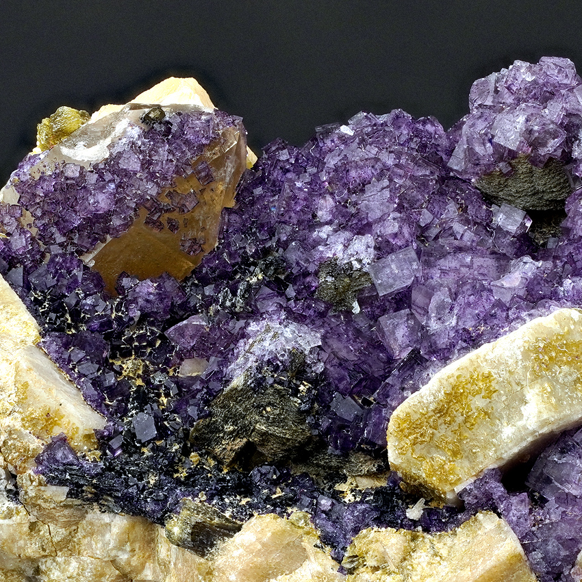 Fluorite & Smoky Quartz Orthoclase